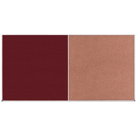 United Visual Products Enclosed Corkboard, 1 Door, 24"x36", 4" Fra UV3415-WHITE-RUBBER
